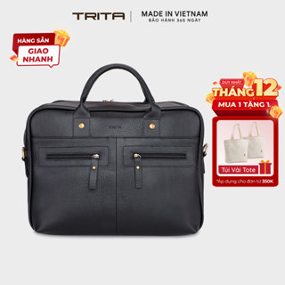  Cặp công sở Trita  Thời trang nam đựng vừa laptop 14.6 inch - Cặp da TCA1  Bagsmart 