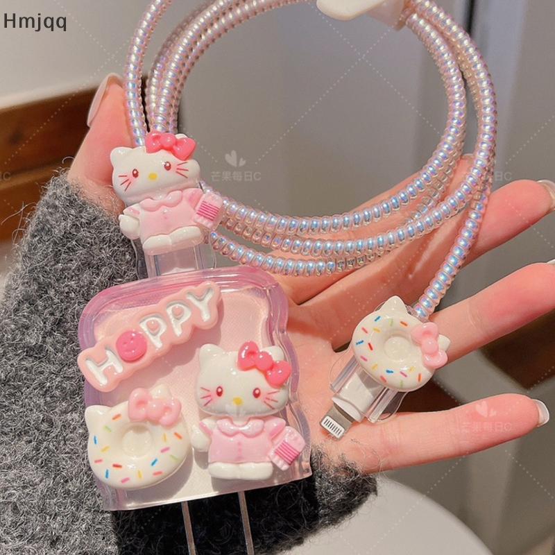 Hmjqq Sanrio Cartoon Kuromi Cute Phone Charger Protective Case For  20W Fast Charging Power Adapter 