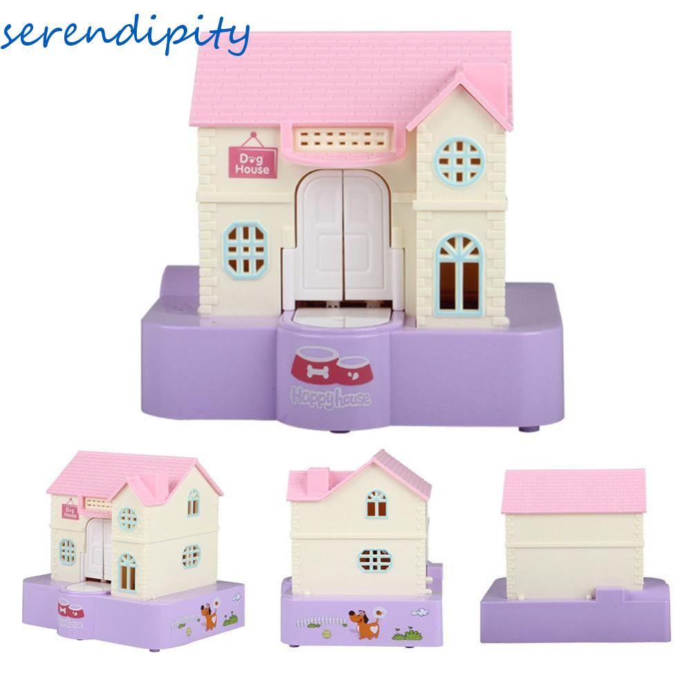 SEENDIPITY Hộp tiết kiệm nhà chó, Đèn nuốt tự động Hiệu ứng âm nhạc Ngân hàng heo đất điện tử, Phim 