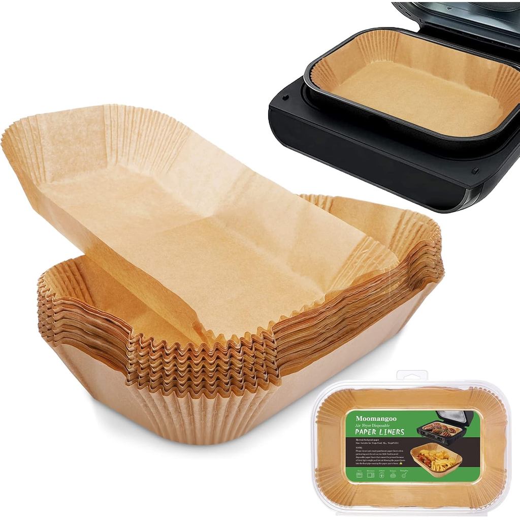 Ninja Smart XL Air Fryer Liners - 120 Chiếc Giấy Parchment Dùng Một Lần Hình Chữ Nhật Cho Ninja Food