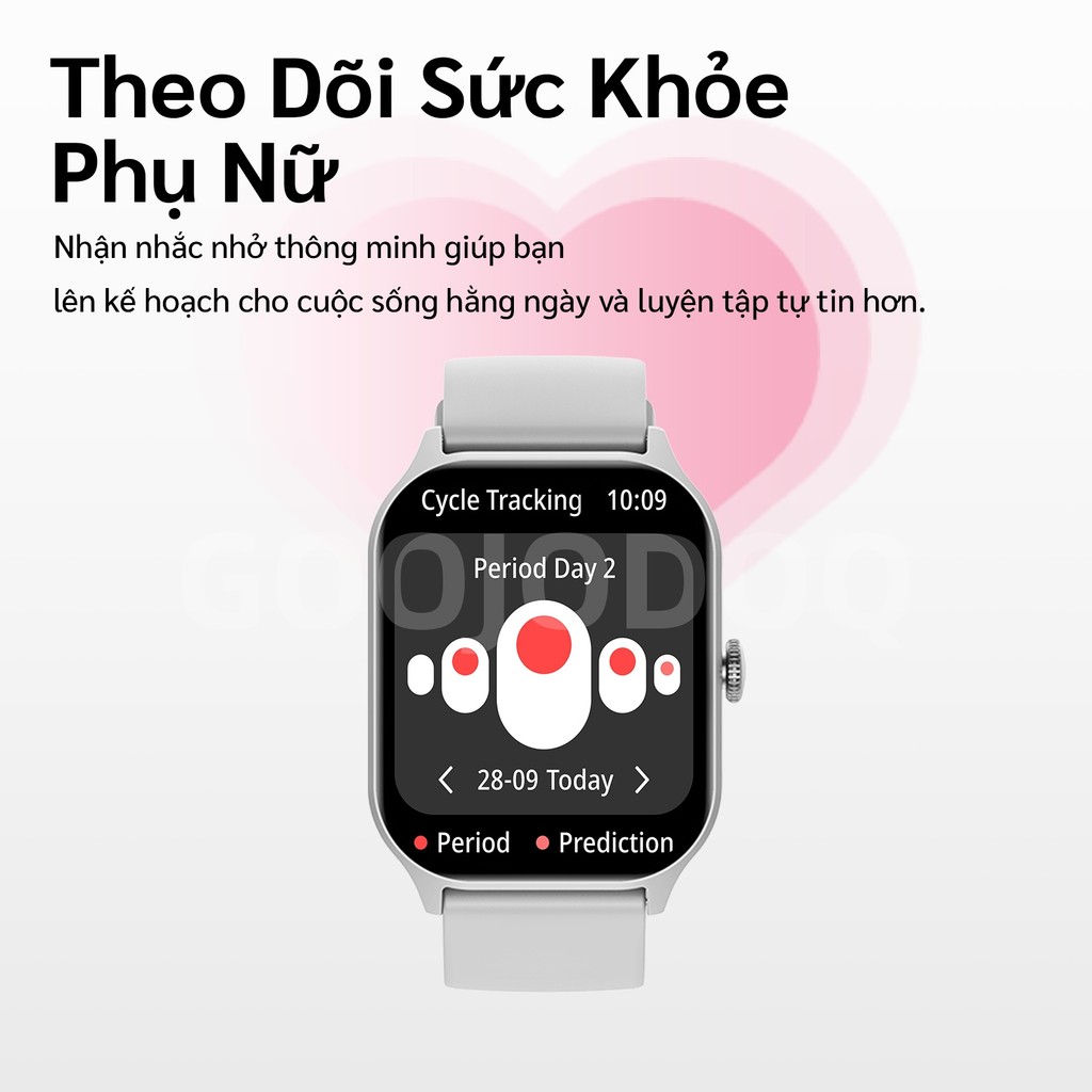Đồng hồ thông minh GOOJODOQ 700mAh sở hữu màn hình HD 2.01 inch tính năng theo dõi sức khỏe cả ngày giao diện lập thể 3D | BigBuy360 - bigbuy360.vn