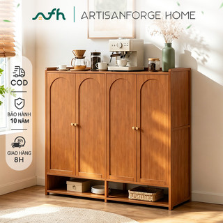 Artisan Forge Home Tủ Bếp Gỗ Tủ Trang Trí Phòng Khách Phòng Ăn 2/3/4 Cánh Cao Cấp Đa Năng Chống Bụi