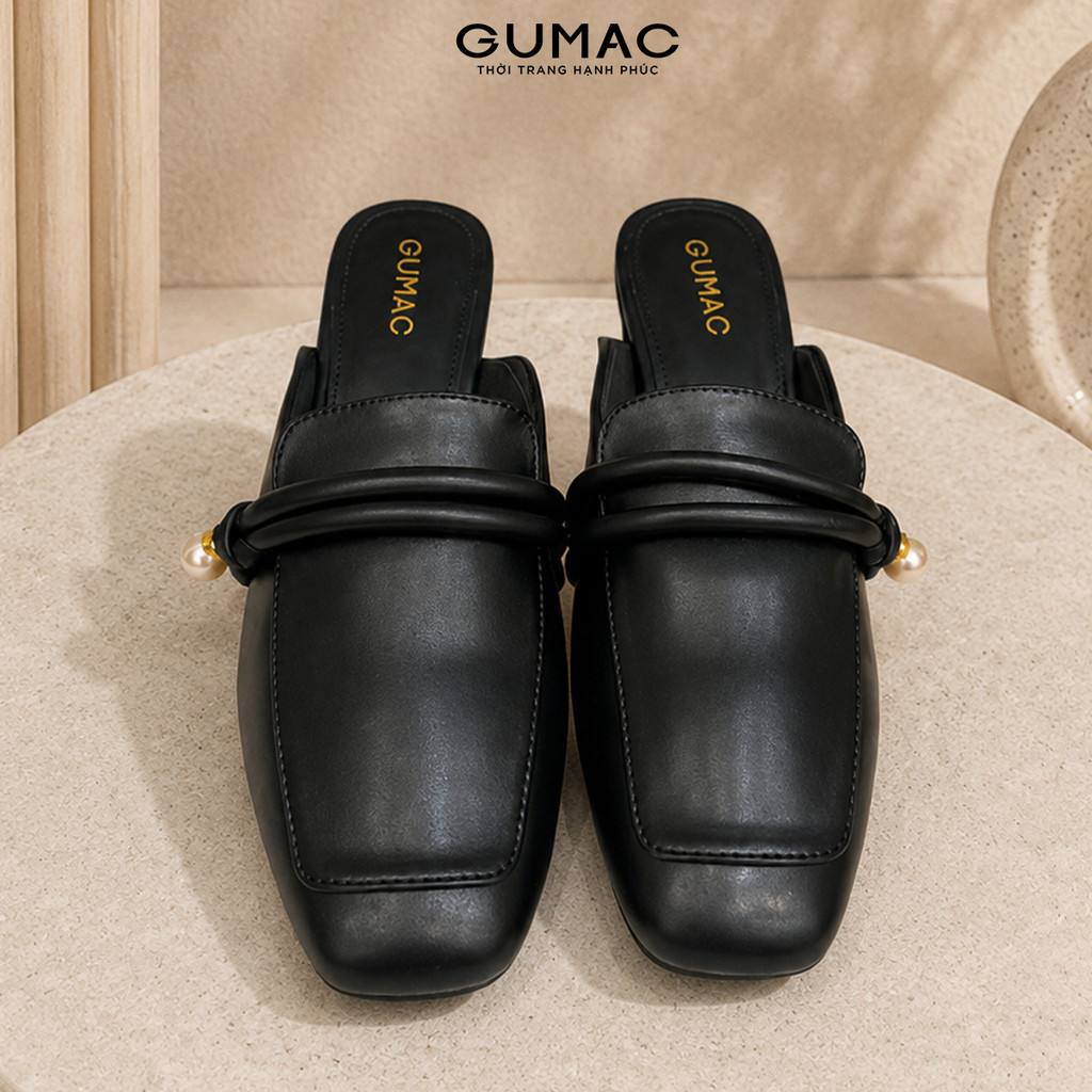 Dép sục nữ phối hạt châu thời trang GUMAC GG04092