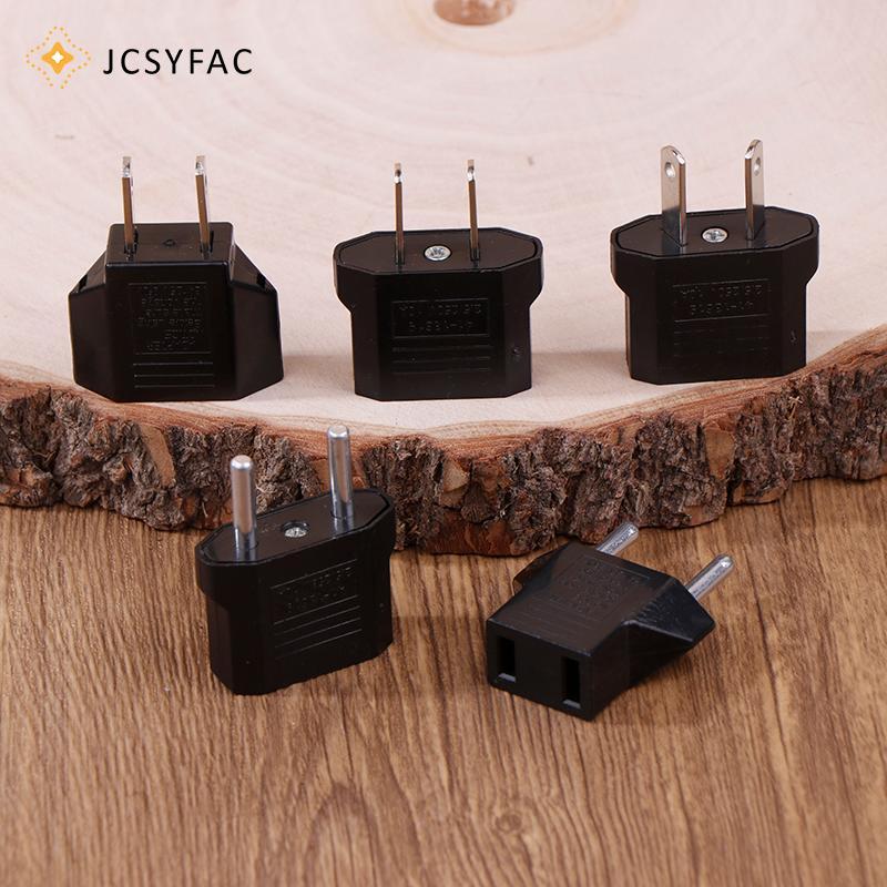 JCSYFAC 2 Cái Châu Âu Mỹ AU EU US Sang EU / EU Sang US Cắm Adapter Euro Du Lịch Điện Cắm Ổ Cắm Chuyể