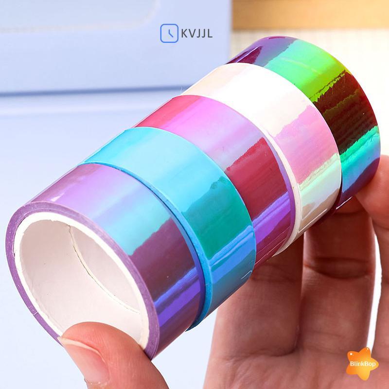 [KvJJL-t] 500cm Holographic RG Prismatic Glitter Tape Hoops Sti Rhythmic Gymnastics Ring Trang trí T