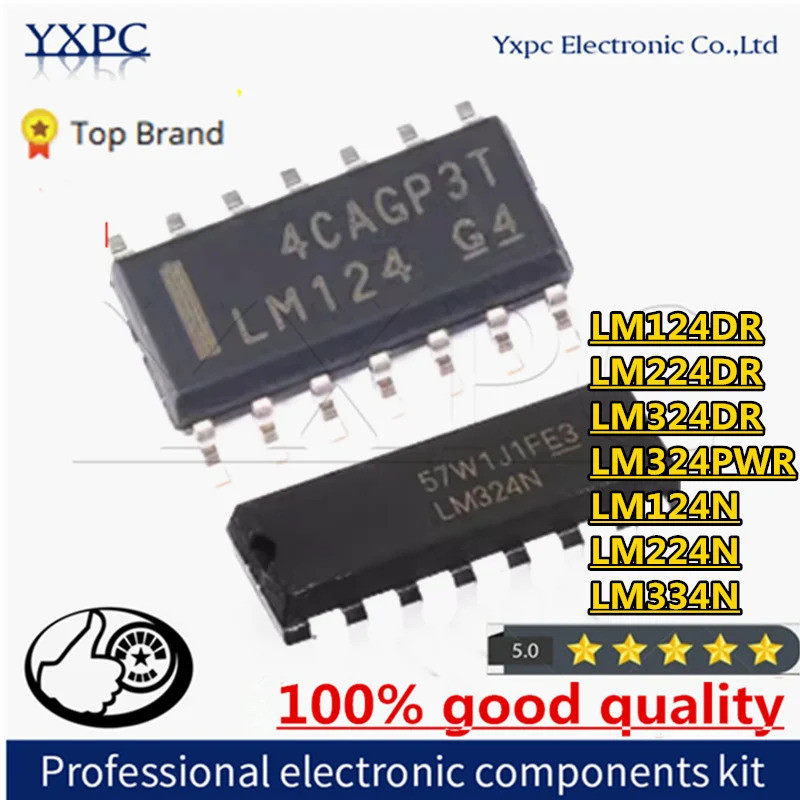 5 chiếc LM124DR LM224DR LM324DR SOP14 LM324PWR TSSOP-14 LM124N LM224N LM334N DIP14 Chip LM224 LM124 