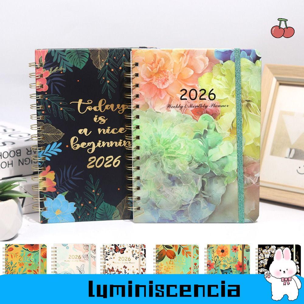 LUMINISCENCIA 2026 Planner, A5 Jan.2026 - Dec.2026 Lịch 2026, Chương trình nghị sự Sổ tay cuộn hàng 