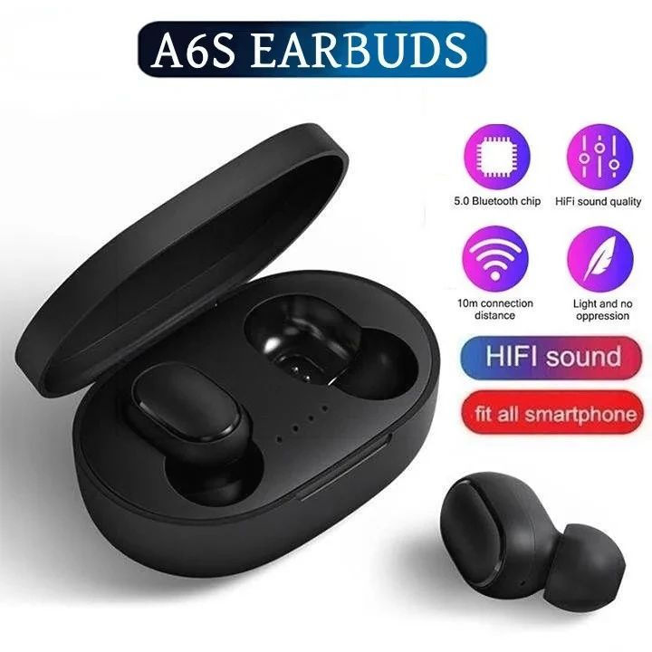 Tai nghe không dây TWS A6S Tai nghe khử tiếng ồn Bluetooth Tai nghe thể thao có micrô