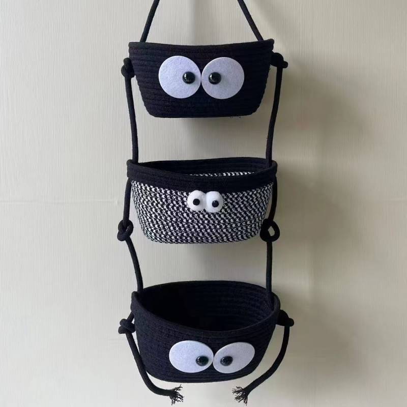 Hanging Storage Hanging Basket Basket Hanging Dormitory Cartoon Creative Room Storage Rack Wall Hang