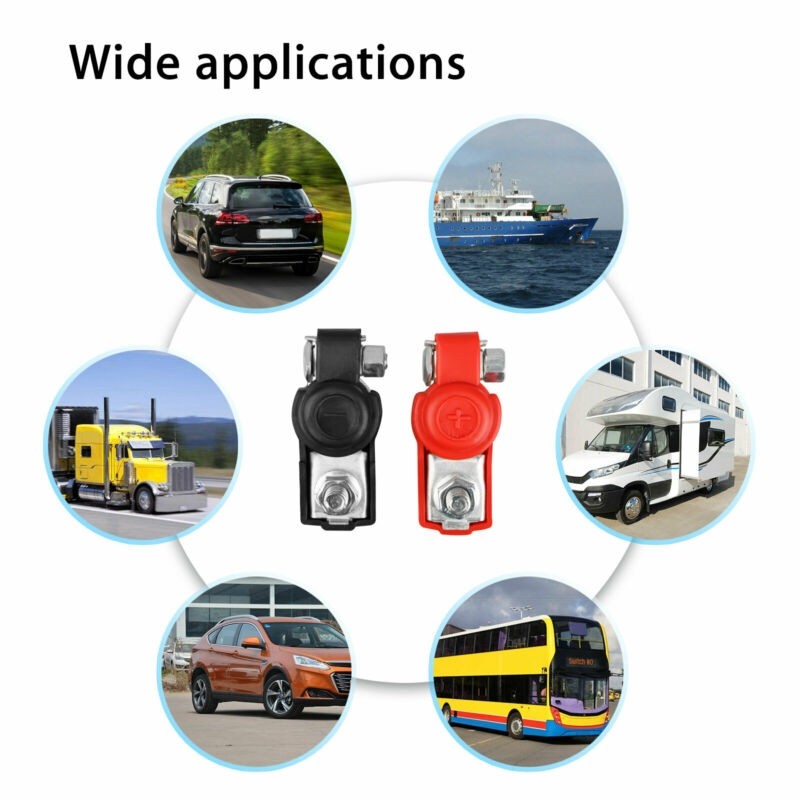 Battery terminal DIN Replacement Terminal Top-Post Universal 2pcs Cable