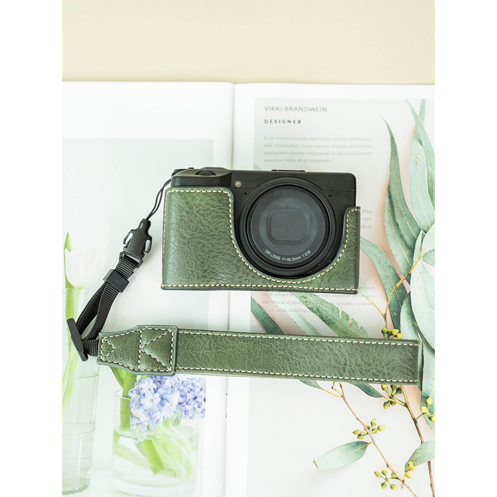 Thích hợp cho Rico GR3 / GR3X Vỏ bảo vệ GR3X Túi đựng máy ảnh GR4 Bao da Đế Túi Phụ kiện máy ảnh di 