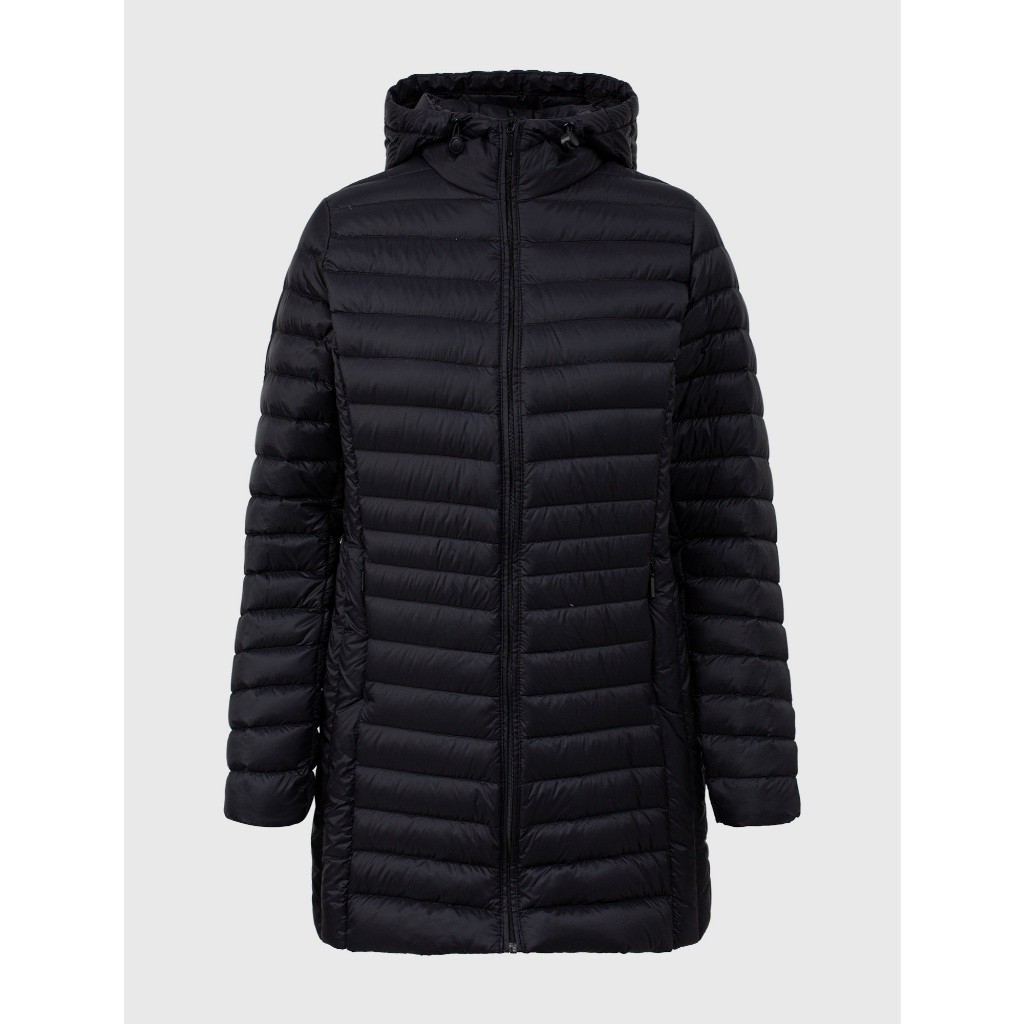 Áo khoác lông vũ dáng dài nữ CANIFA  6OT25W007  đại hàn dài tay có mũ siêu nhẹ siêu ấm mẫu mới 2025