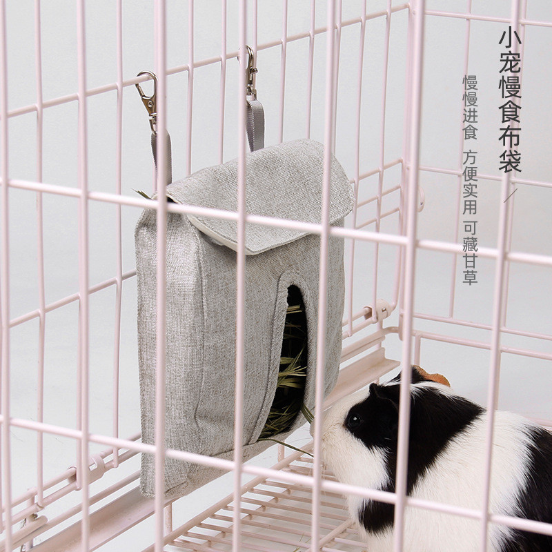 Jizai Thỏ Ăn Kangaroo Chinchilla Dễ Thương Cho Ăn Túi Hay Túi Nhỏ Thức Ăn Cho Thú Cưng Túi Treo Cho 