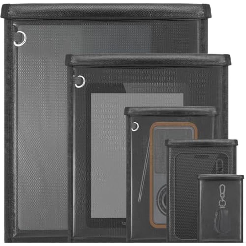s & Car Keys, Faraday Cage, Faraday Key Fob Protector, Waterproof & Fireproof RFID Bag, EMP Bags for