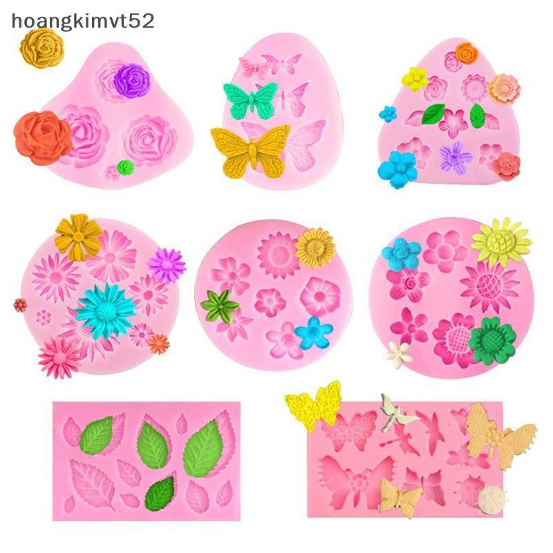 Ho Daisy Rose Flower Silicone khuôn cho cupcake fondant sô cô la nướng VN