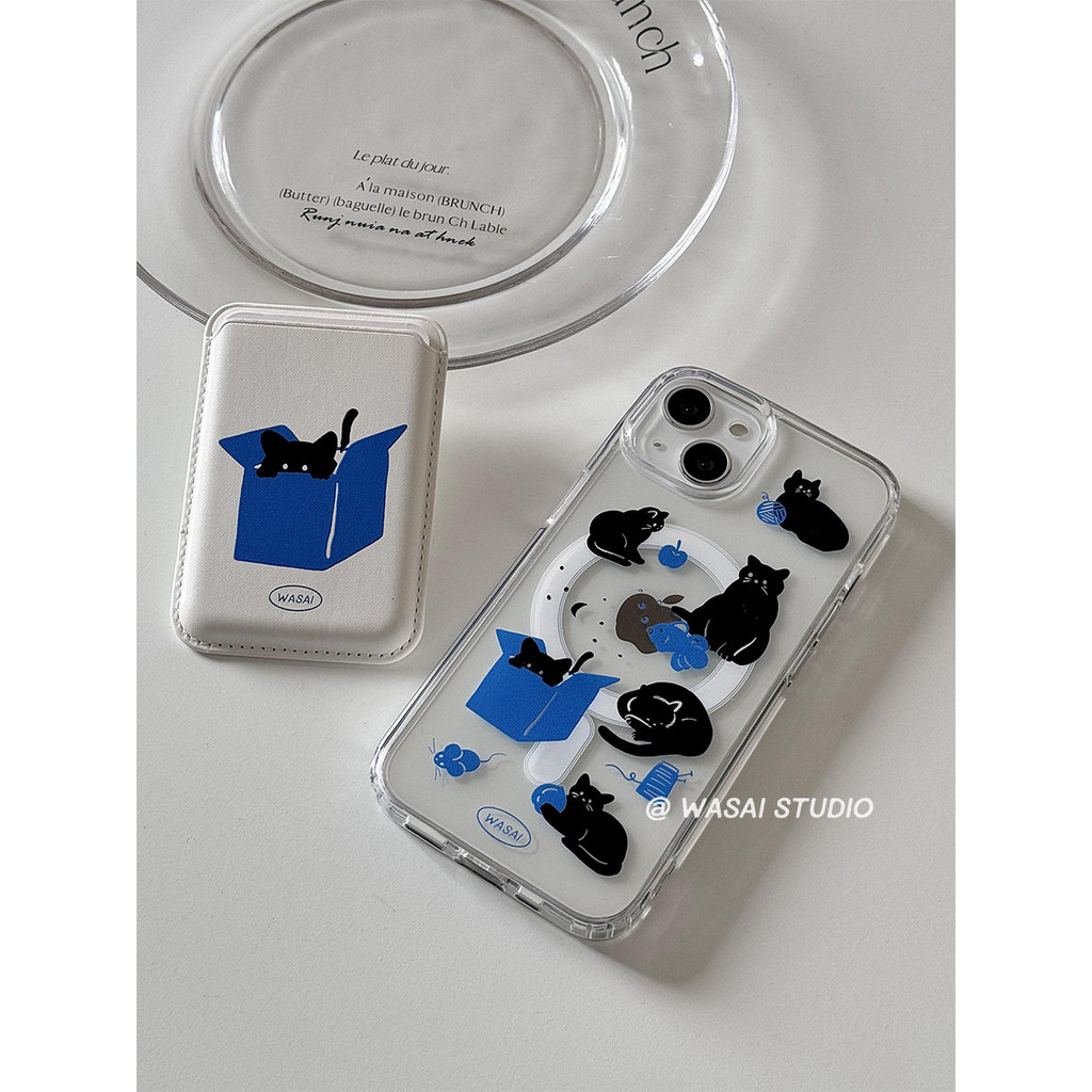 ví magsafe iphone ví magsafe Ốp điện thoại Apple Hàn Quốc từ tính Acrylic