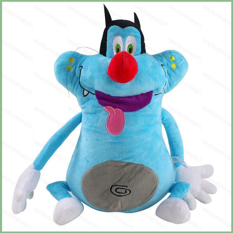 DC1 37CM Oggy et les cafards Hoạt Hình Đồ Chơi Nhồi Bông Mặt Dây Chuyền anime Đồ Chơi Mềm Dễ Thương 