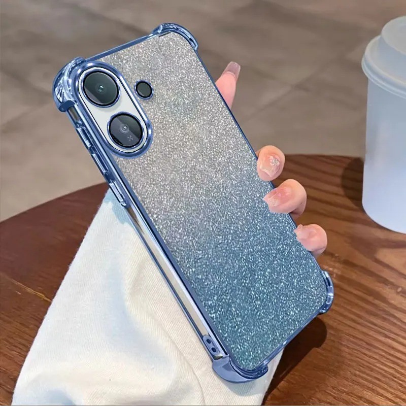 Dành Cho VIVO V60 LIte IQOO Z10R Ống Kính Mạ Lấp Lánh Chống Sốc Dành Cho VIVO IQOO Z10R Bốn Góc AirB