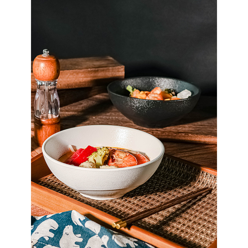 Bát Gốm Nhật Bản Hộ Gia Đình Bát Canh Ramen Nhật Bản Bát Trumpet Salad Tonkotsu Ramen Ngâm Bắp Cải C