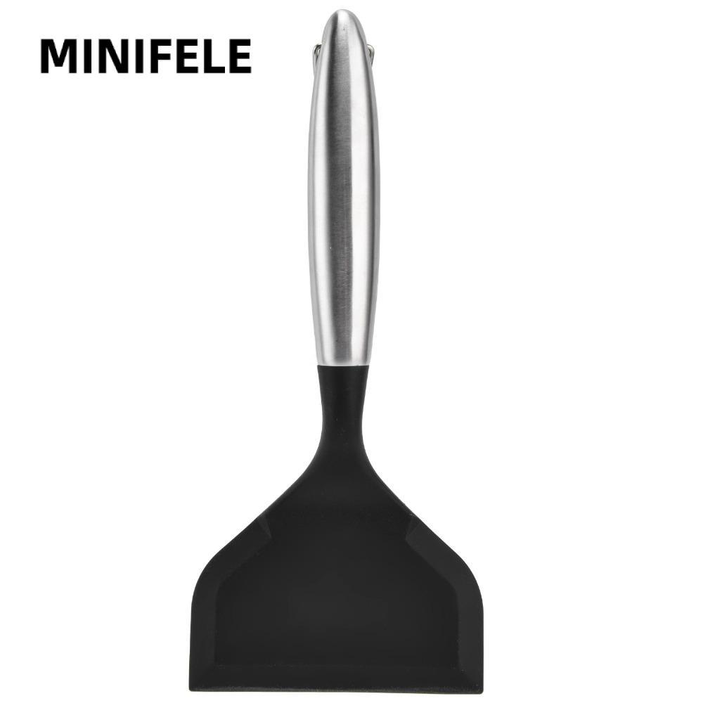 MINIFELE Tamagoyaki Turner, Thìa Silicon Cách Nhiệt Silicon Mềm, Dụng Cụ Nấu Ăn Hàng Ngày Rộng Phẳng