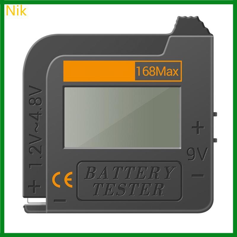 Kiểm tra kỹ thuật số Nik Charge Checkered 168Max cho 3A 18650 6F22 9V CR2032