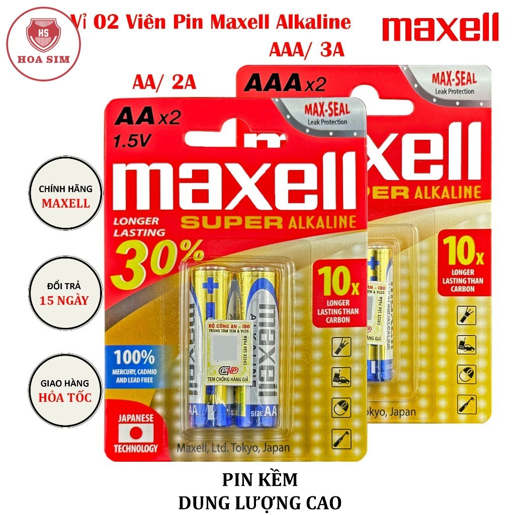 Pin Maxell Alkaline LR3 LR6