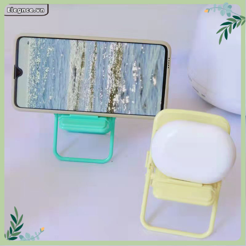 【Elevn】Ghế gấp để bàn kiêm giá đỡ điện thoại di động ghế đẩu trang trí xinh xắn | BigBuy360 - bigbuy360.vn
