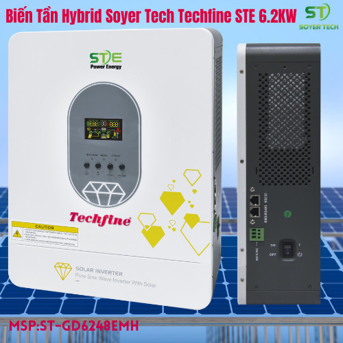 Biến tần Hybrid SOLAR INVERTER Techfine 24v-4000VA-220VAC-30VDC-500VDC-mã STE-4-ED4024EMH Soyer Tech