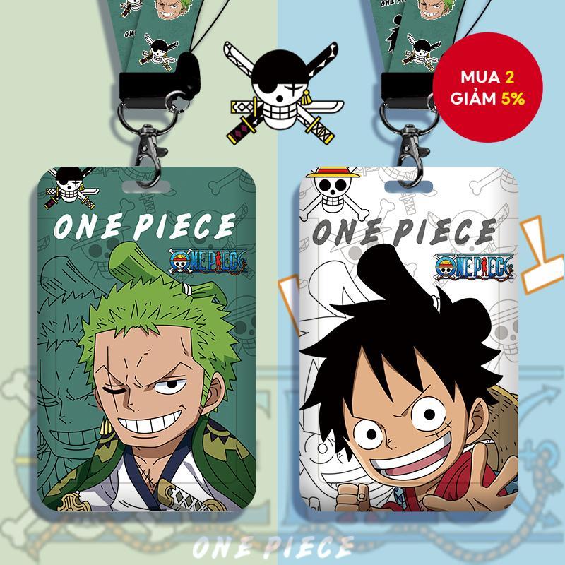 Bộ đựng thẻ sinh viên One Piece, Đồ dùng văn phòng Giá đỡ thẻ xe buýt, Vỏ thẻ Anime có dây buộc cho 