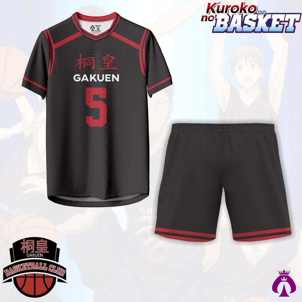 Bóng rổ của Gakuen Jersey Kuroko Tên & Số tùy chỉnh / Jersey Daiki Aomine / Kuroko No Basket Cosplay