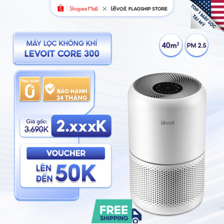 Máy Lọc Không Khí Levoit Core 300 36m2 |  Lõi HEPA 3 lớp lọc bụi mịn - Hẹn giờ - Màn điều khiển - Chế độ ngủ 