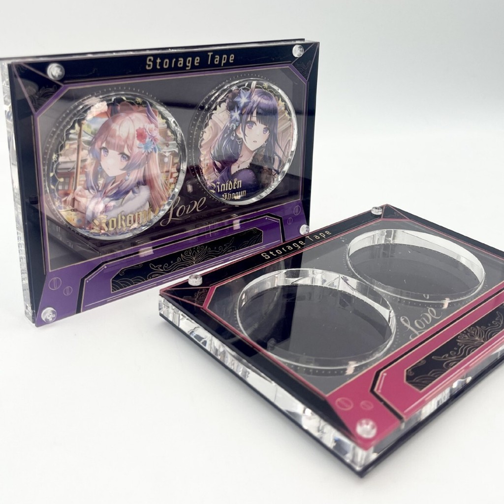 Acrylic Destiny Cùng Khung Thanh Chi Gạch Gumei Huy Hiệu Hiển Thị Đứng Hai Chiều Anime Ngoại Vi Tran