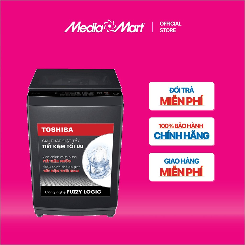 [MEDIAMART] - Máy giặt Toshiba 10Kg AW-M1100PV(MK) - FREESHIP,Bảohànhchínhhãng