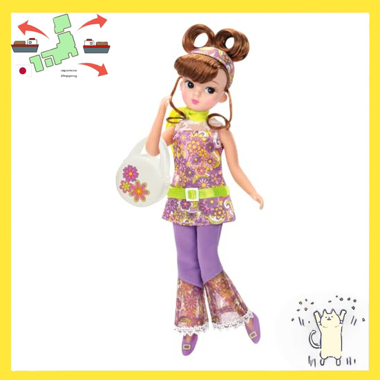 [Japanese Version] TAKARA TOMY Licca-chan Doll Retoro-Rica Margaret Gogo Dress-up Toy Toy 3yrs+.