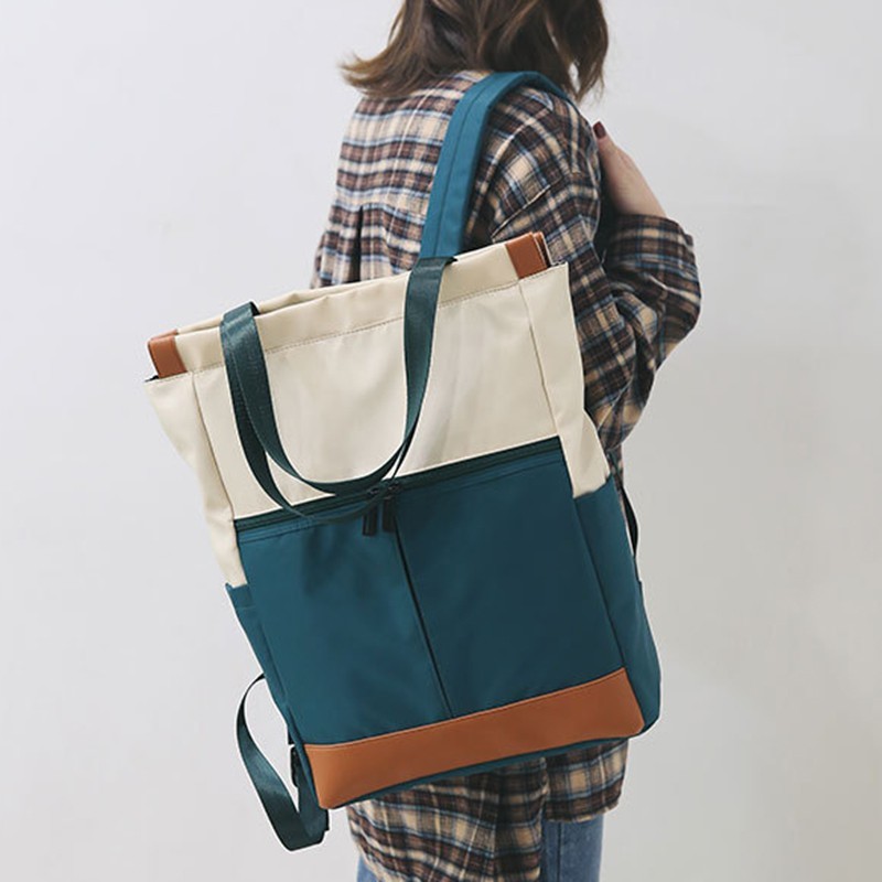 EA3 Nữ Dung Tích Lớn Du Lịch Laptop Ba Lô Học Sách Đen