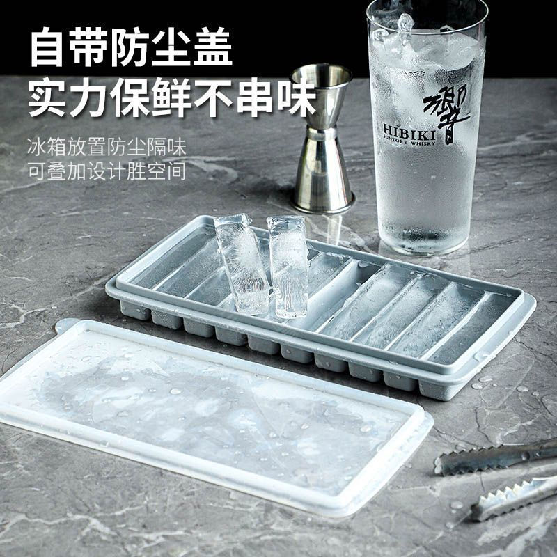 [Giảm Giá] Khuôn Làm Đá Lớn Dài Khay Đá Silicon Ice Box Bar Whisky Cocktail Colin Frozen Ice Cube Bo