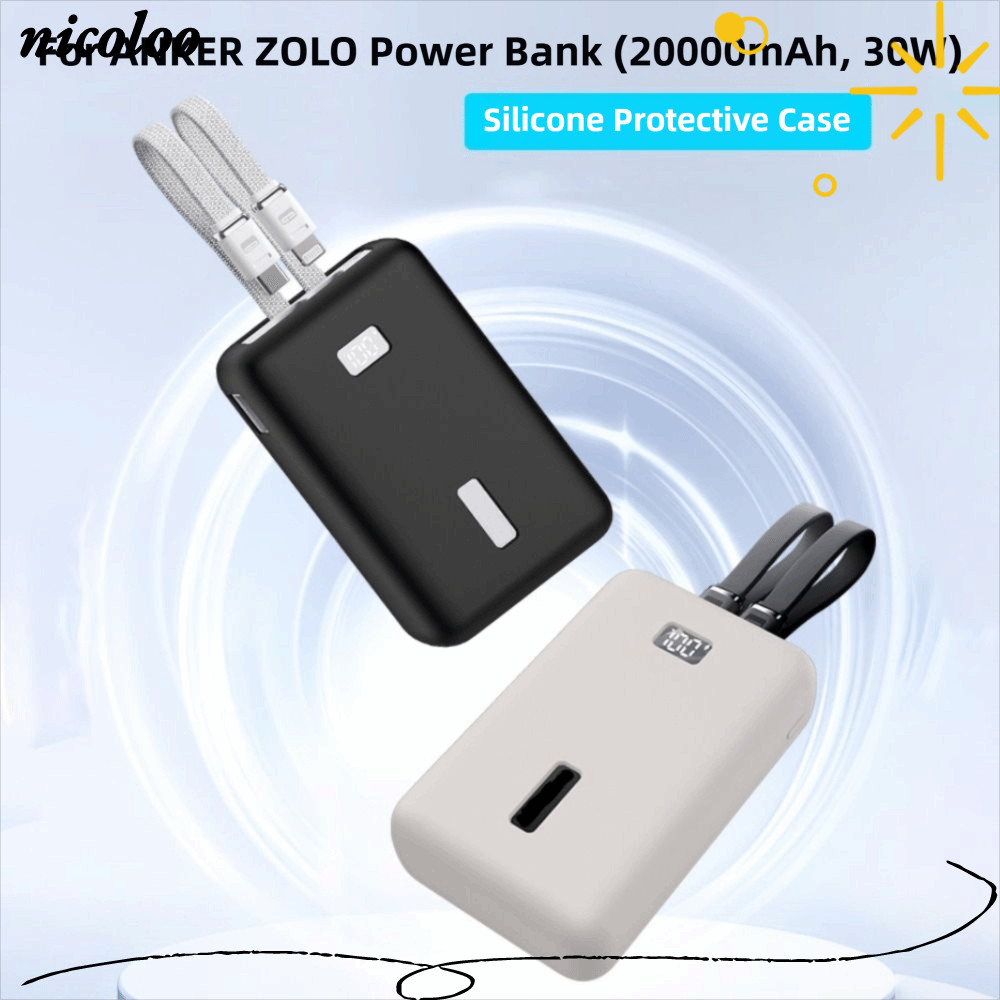 Bảo vệ bộ sạc di động NICOLOO, Túi đựng silicon a1681, Vỏ bảo vệ toàn diện chống sốc mềm cao cấp cho