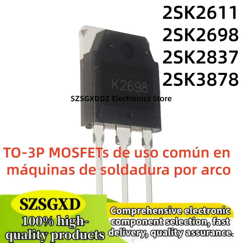 5 Chiếc 2SK2611 2SK2698 2SK2837 2SK3878 K2611 K2698 K2837 K3878 TO-3P Hiệu Ứng Trường Transistor
