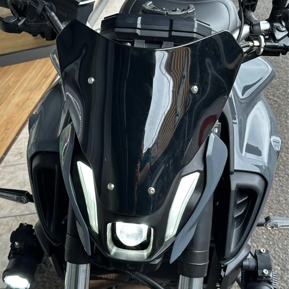 VISER MT07 FZ07 Xe Máy Kính Chắn Gió Trước Kính Chắn Gió Fairing Tấm Che Màn Hình Gió Cho Xe Yamaha 