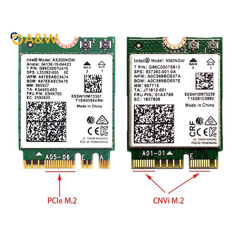 Bộ chuyển đổi A & W M.2 NGFF sang Mini PCI-E (PCIe + USB) cho Wlan không dây Wifi M.2