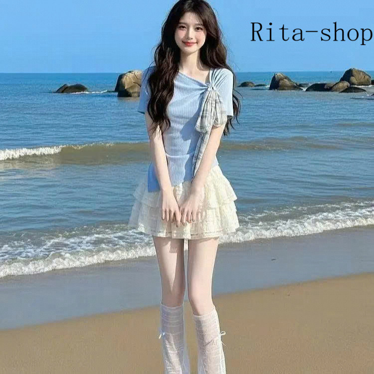 [Pre-Order] Set Nữ Hàn Quốc Dopamine Đầm Xanh Cake Dress Phong Cách Ngọt Ngào Xuân | BigBuy360 - bigbuy360.vn