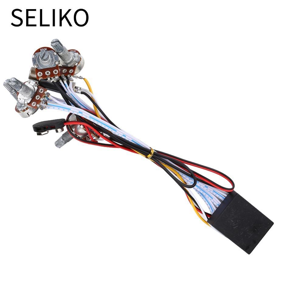 SELIKO ​Điều khiển âm trầm​, EQ 3 băng tần​ Lắp đặt dễ dàng ​Preamp EQ Active, cần thiết ​Với phụ ki