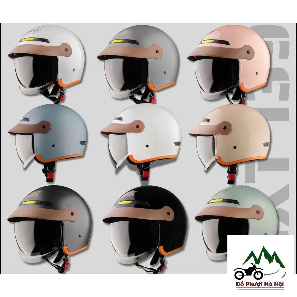 Mũ Bảo Hiểm chính hãnġ GXT M139 Luxury Kính Âm Kết Hợp lưỡi Trai,Phù Hợp Cho Cả Nam Và Nữ