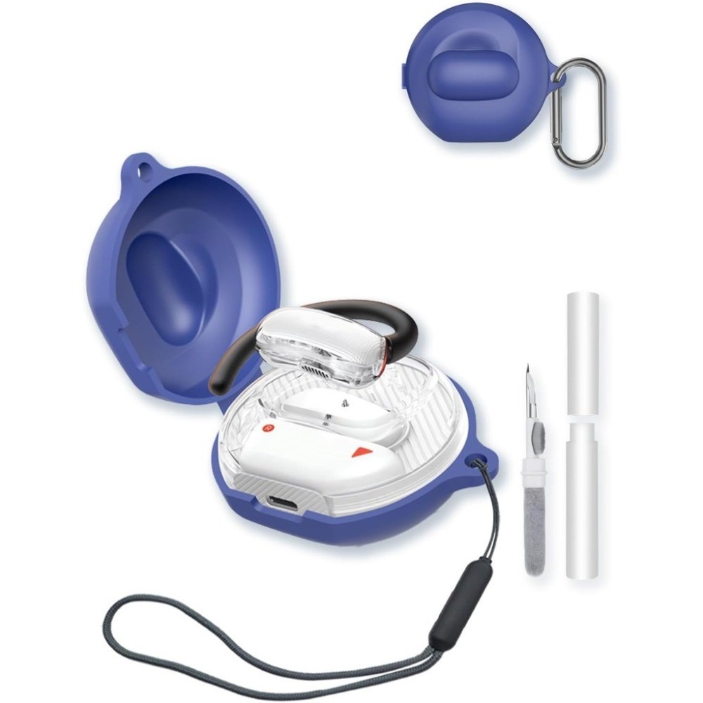 Dành Cho Anker Soundcore V40i Ốp Lưng Tai Nghe Không Dây Có Móc Khóa & Bộ Làm Sạch & Dây Buộc