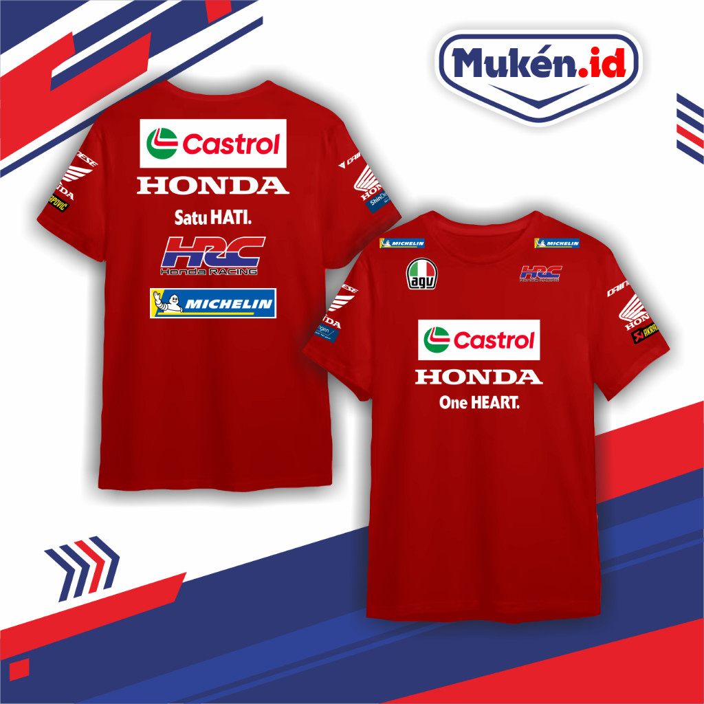 Áo thun Honda Castrol Tricolor Team Motogp Microfiber Jersey