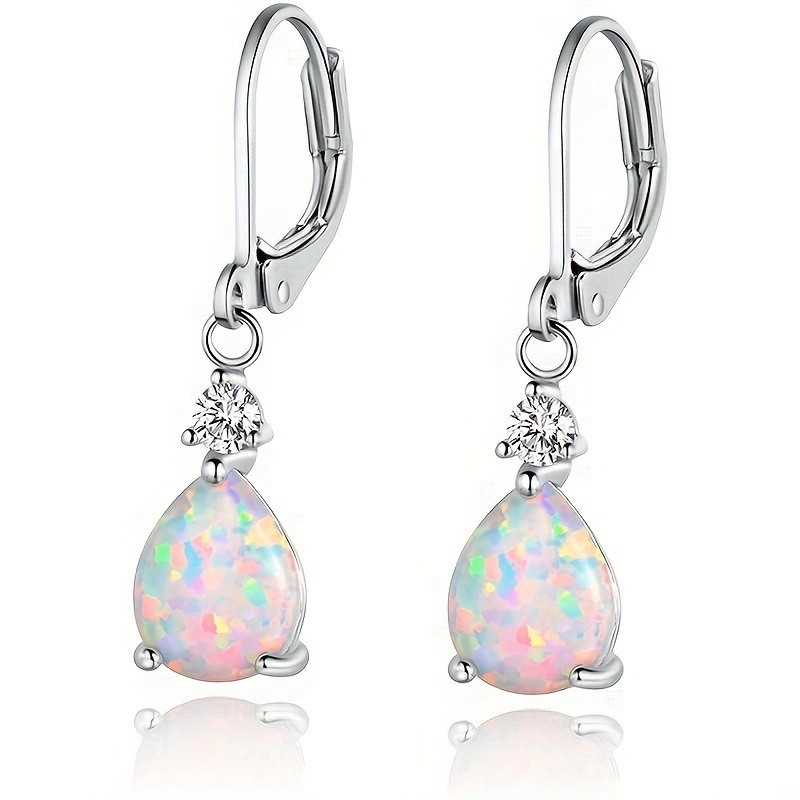 Bông tai Opal Opal Bông tai nữ thời trang ngọt ngào Niche Opal 12.9
