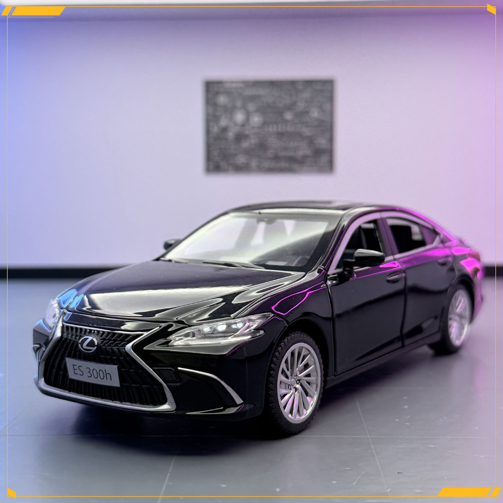 [Ưu đãi đặc biệt có sẵn] Đồ chơi mô hình ô tô 1: 12 Reke ES300H Trang trí mô hình ô tô hợp kim có đè