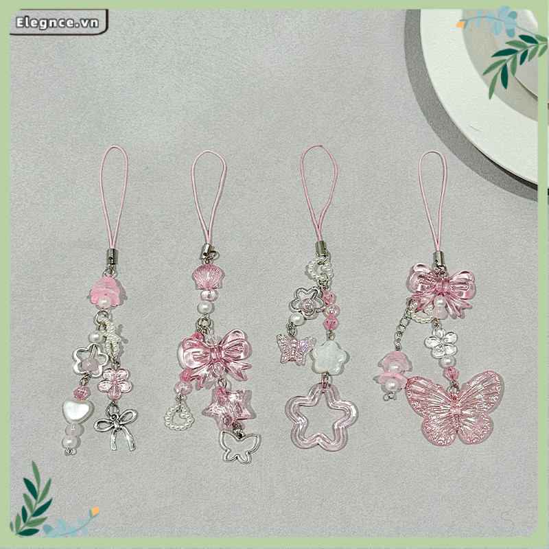 【Elevn】Dây đeo điện thoại dễ thương vỏ tai nghe đính hạt mặt dây chuyền đa năng hình trái tim dành cho bé gái. | BigBuy360 - bigbuy360.vn