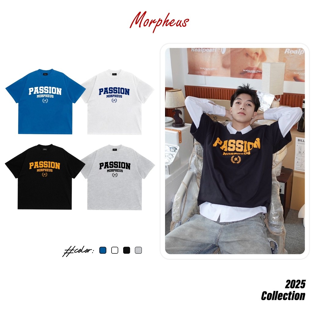 Áo Thun Local Brand MORPHEUS Form Boxy, RETRO BOXY Tee Cotton 260gsm, Áo thun Nam Nữ Unisex Form Box