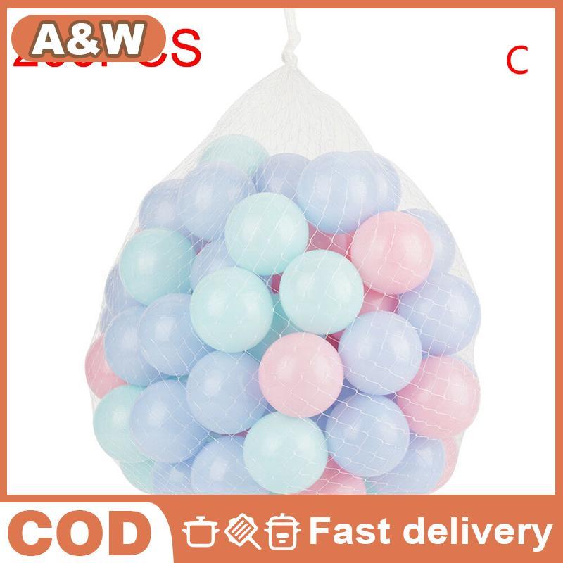 [WHP] Funny 100/200 Colorful Ball Soft Plastic Ocean Ball Baby Kids Swim Pit Pool Toys